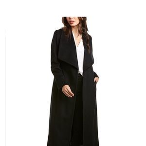 Cole Haan Signature Tie-Waist Wool-Blend Wrap Coat